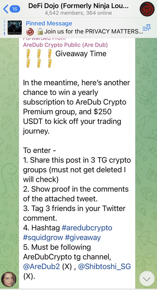 DragonessDeFi's tweet photo. @AreDub2 #aredubcrypto #squidgrow #giveaway https://t.co/tgaMyPJaY5