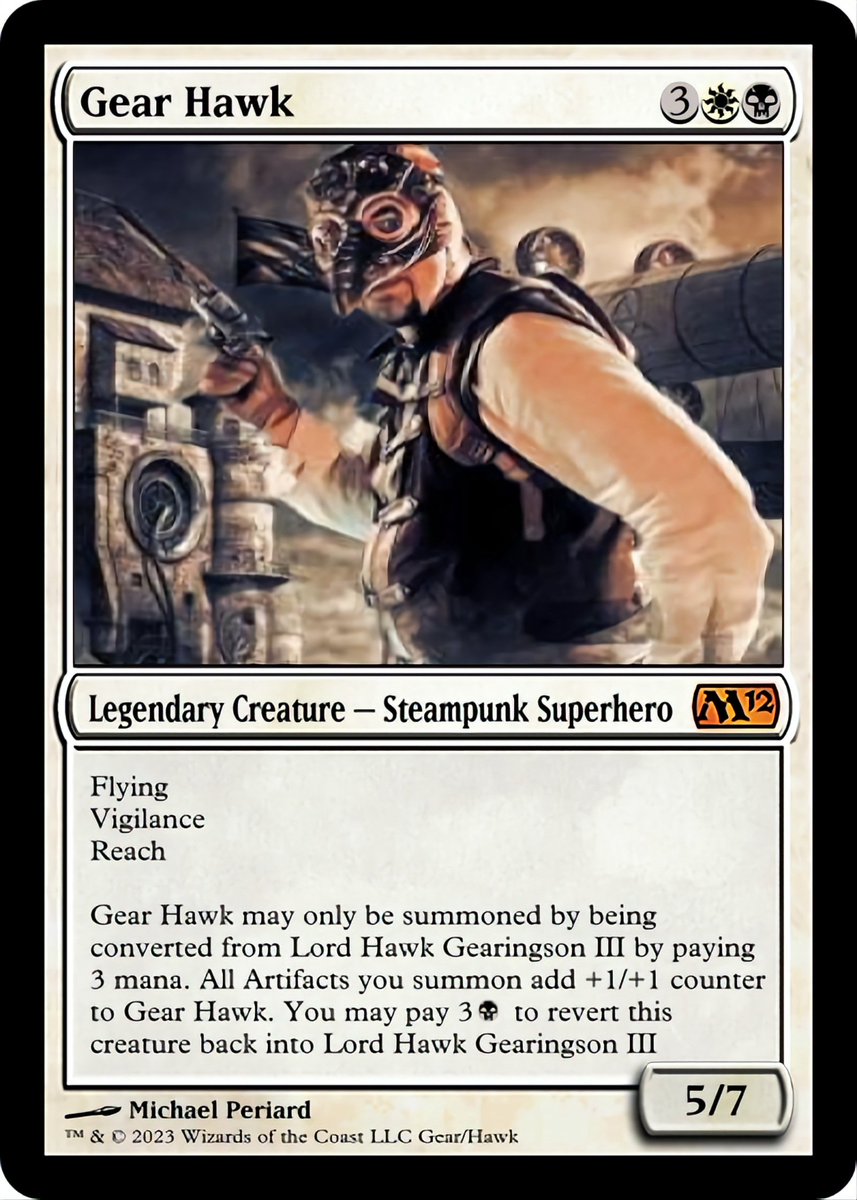 Mtg cards I made based on my Steampunk Characters

#steampunk #steampunkoc #steampunkoccosplay #steampunkcosplay #superhero #superherooc #cosplay #superheroes #mtg #magicthegatheringcard #magicthegathering #mtgcards #mtgcard #magicthegatheringcards #lordhawkgearingsonIII