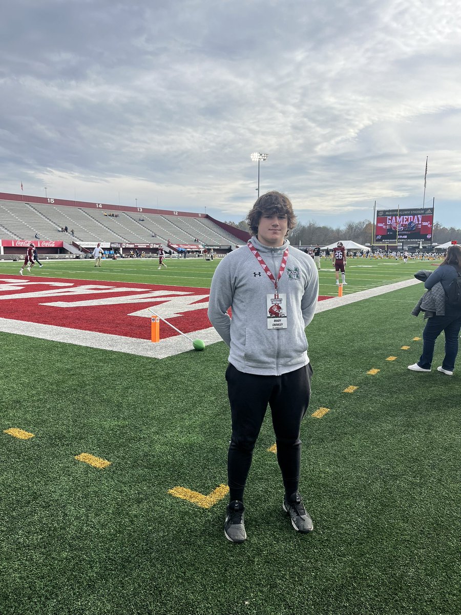 Brady Crowley (@crowleybrady) on Twitter photo Thank you <a href="/UMassFootball/">UMass Football</a> <a href="/ValdamarTBrower/">Valdamar Brower</a> for having me today, I loved the atmosphere and hope to be back soon! Thank you <a href="/UMassFootball/">UMass Football</a> <a href="/ValdamarTBrower/">Valdamar Brower</a> for having me today, I loved the atmosphere and hope to be back soon!