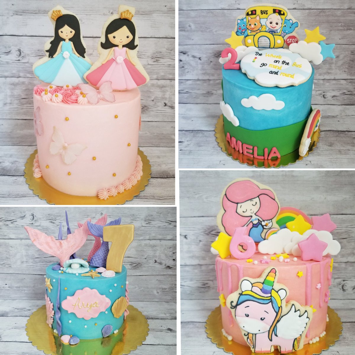 Cakes.... And more cakes.... 
#decoratedcake #birthdaycakes #cakesofinstagram #vancouvercakes #vancouverbaker #instadaily #mermaidcakes #princesscake #cocomelonbuscake #happybirthday #sugarcookies #sugarcookiecake #unicorncookies