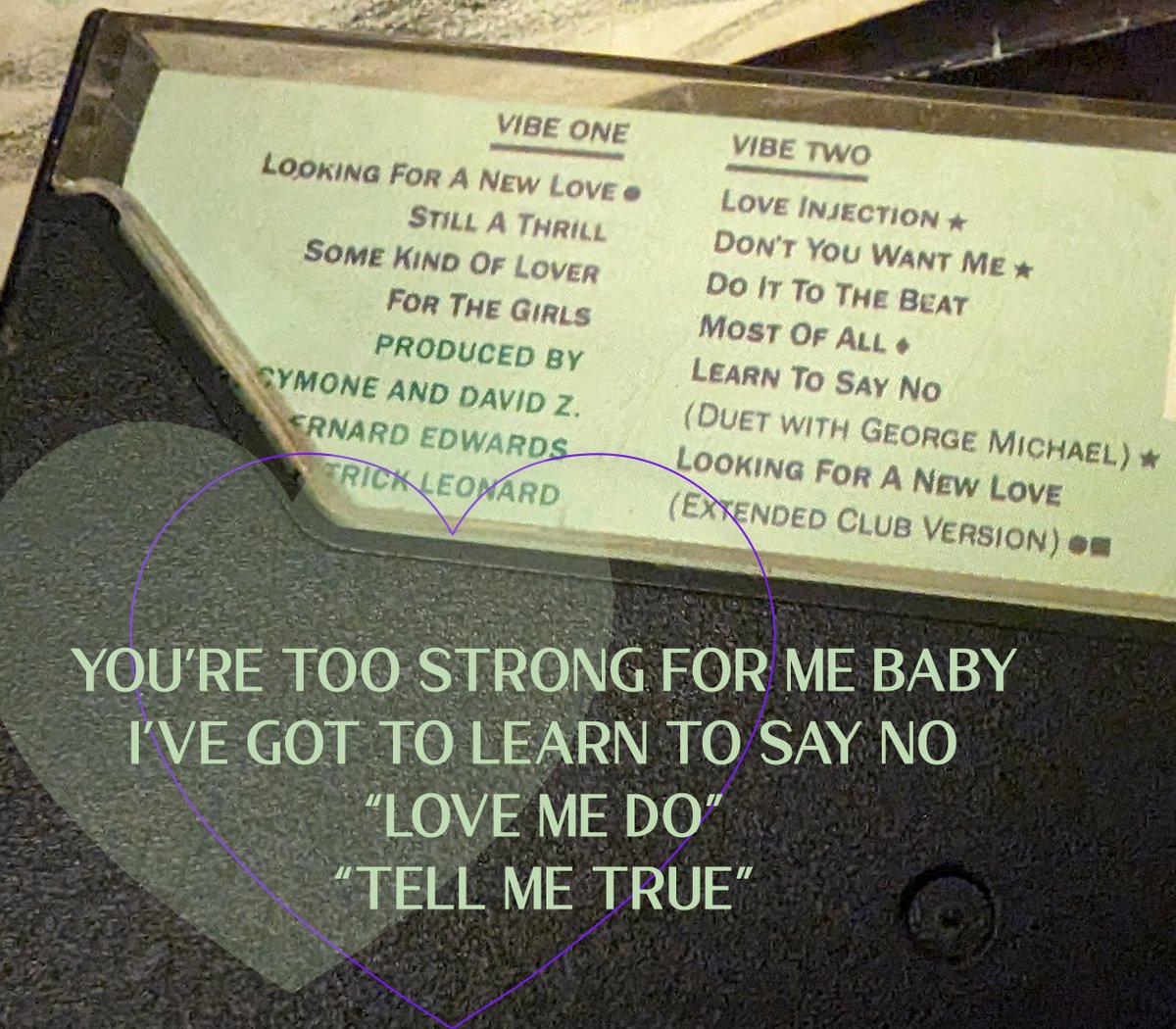 SaraIsPearlAt32's tweet photo. @jodywatley Thank you 4 sharing. SO glad you got the chance to collab w/ George Michael. Y'all's duet was the perfect marriage of funk. I always envision you 2 singing &amp; dancing when I listen to it. Your VIBES will always be my jams. My cassette  with ❤️!💔🙏 https://t.co/kfWrxDOgpy