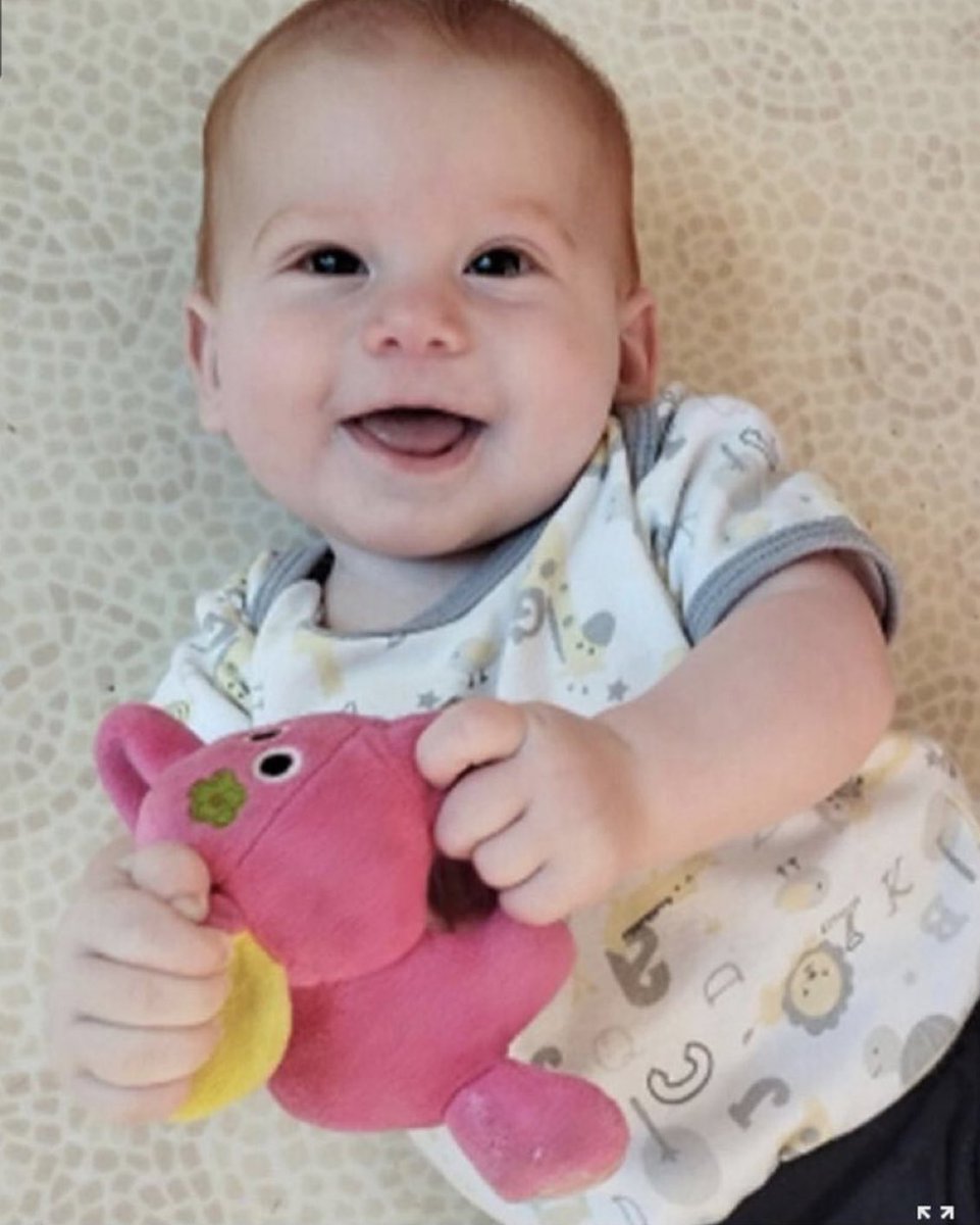 FIare_Fdns's tweet photo. Este bebé es Kfir, el más joven de los rehenes. 

Es israelí y argentino. 

Está secuestrado por los terroristas de Hamas desde el 7 de octubre. 

Hoy cumple 10 meses.  

¡Ha pasado el 10% de su vida en cautiverio de Hamás!  

No podemos quedarnos callados.

#Liberenlos https://t.co/i79PyI2fMw