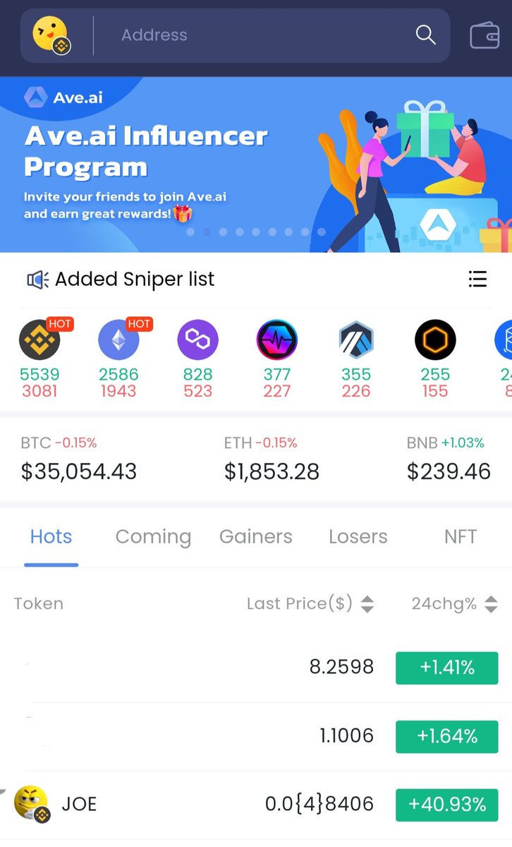joecoin_bsc's tweet photo. $Joe top #3 trending Avedex 👏 

Joe is joe https://t.co/0dxSVEbics
