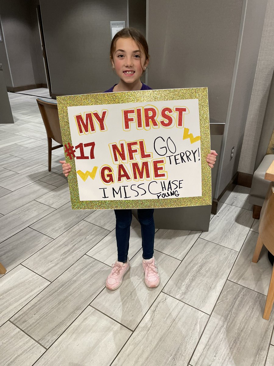 Hey <a href="/TheTerry_25/">Terry McLaurin</a>  we’ll be right behind the bench cheering for you!!