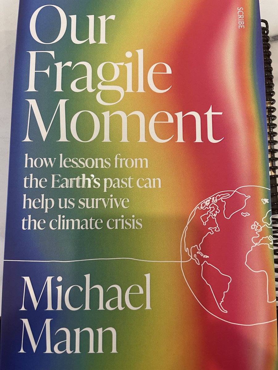 Looking forward to reading ⁦@MichaelEMann⁩’s latest book: #ourfragilemoment