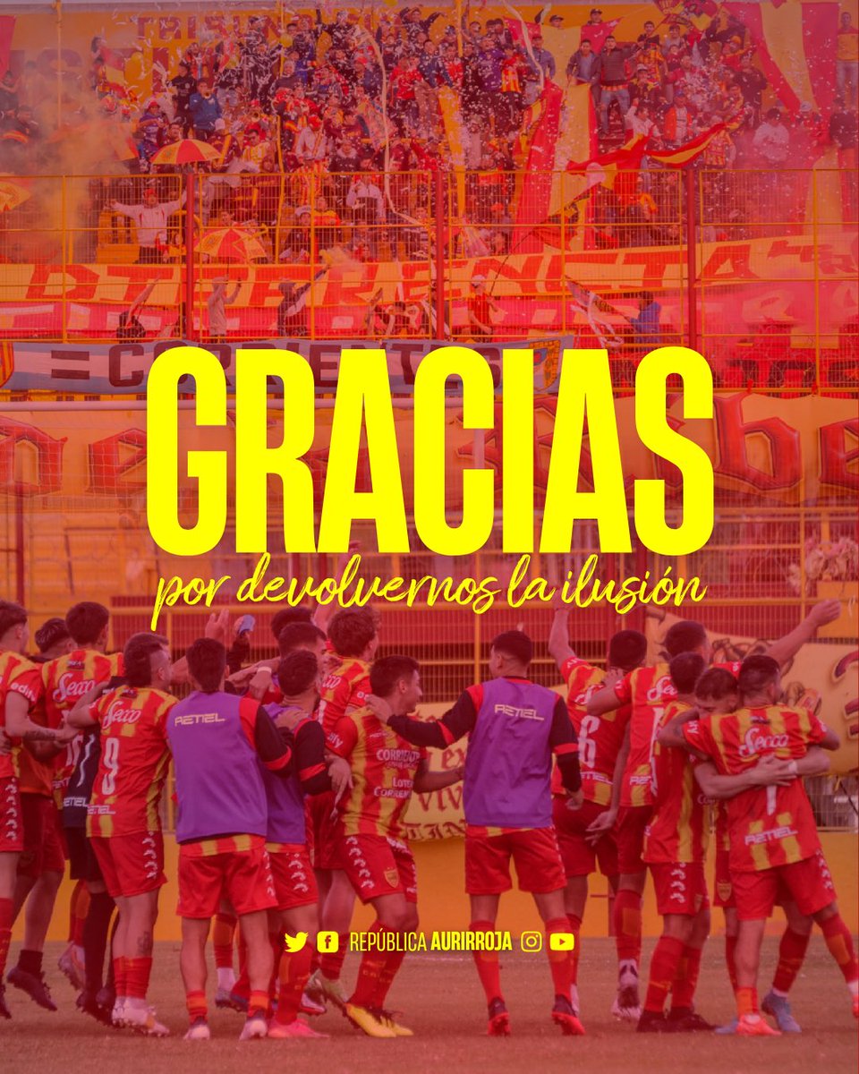 Lo que nunca negociaron, más allá del juego, fue defender este escudo con el alma. Y lucharon solos -sin respaldo de nadie- contra un sistema podrido. ⚔️

Jugadores ¡gracias de todo corazón! ❤️💛