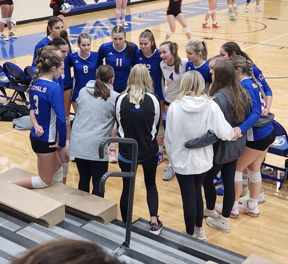 This group of girls started the season with 8 new to the V court, 5 underclassmen, some had never had a conversation together. They finished the season conference champs, &amp; battled as a 6th seed to the section finals! Amazing group; proud is an understatement! #united💙🏐👑❤️