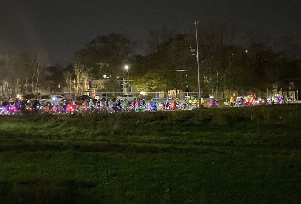 Thank you to the #BikeHFX community! It was chaotic at times and far from flawless but seeing everyone together for the I Light Halifax ride was amazing!