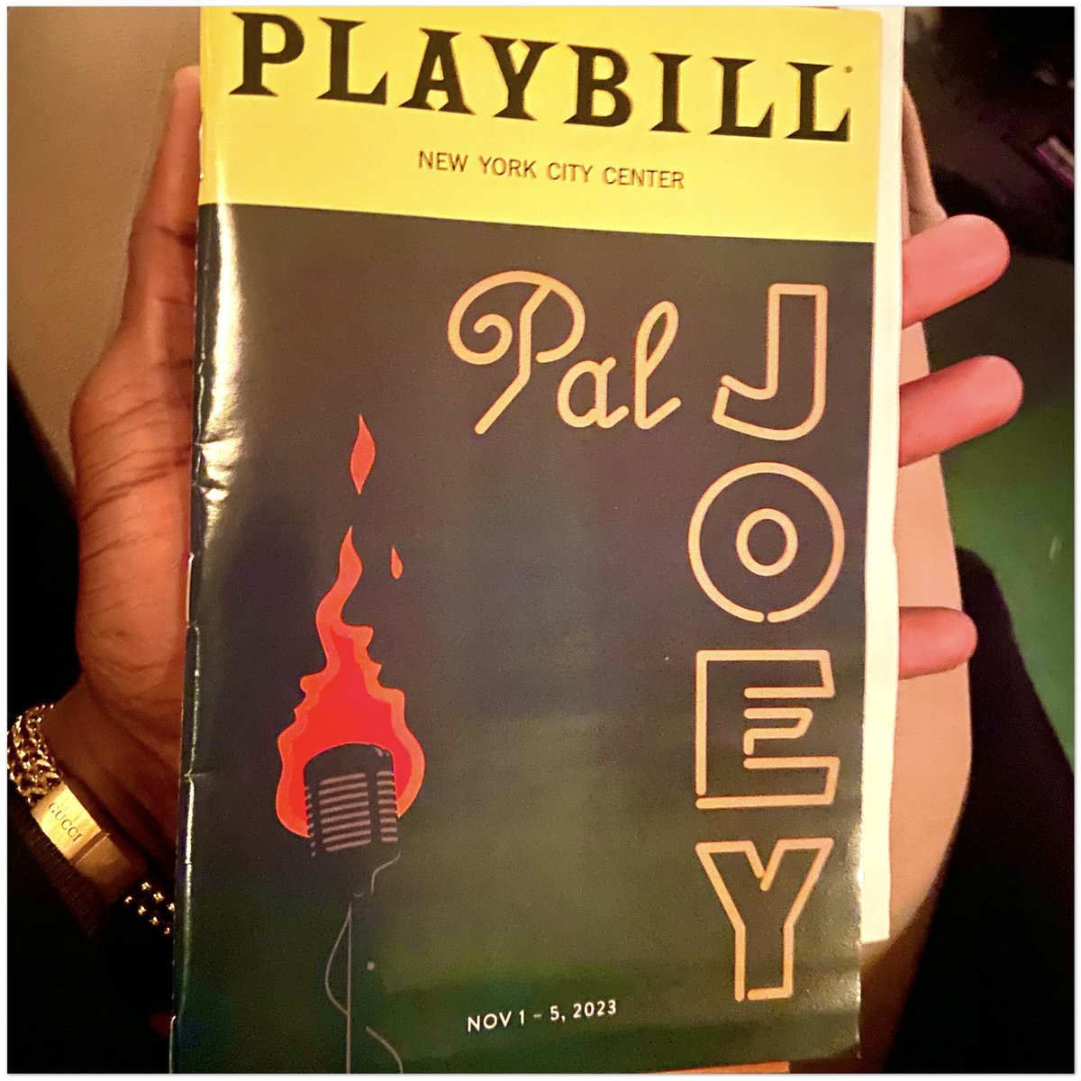 JeromeBrooksJr's tweet photo. #PalJoey @NYCityCenter gave me what I wanted & I hope it transfers2 #Broadway I wanted 2 hear the orchestrations by #TonyWinner #DarylWaters & I wanted2 get the drama from book writer #DanielBeaty as I love his work #LorettaDevine @lodivadevine was going2act4 the Gods 🎭 https://t.co/kkrV1j2LnZ