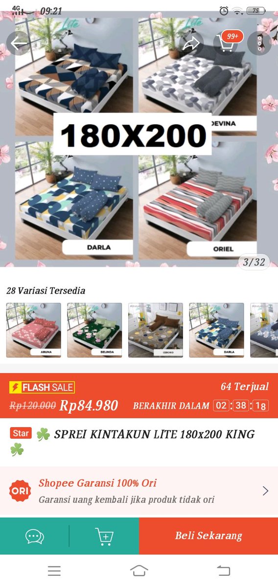 PradiptaDo412's tweet photo. Sprei Kintakun Diskon Gede, Klik link dibawah 👇🏻

https://t.co/B722zjhC09

#viral #viralterbaru #viral2023 #viralindonesia #TrendingNow #trending2023 #trending #ShopeeID #Shopee1111ShoppingFestival #racunshopee 
#racunbelanja #recehanshopee #FYP #fypシ https://t.co/dMomYw90fo