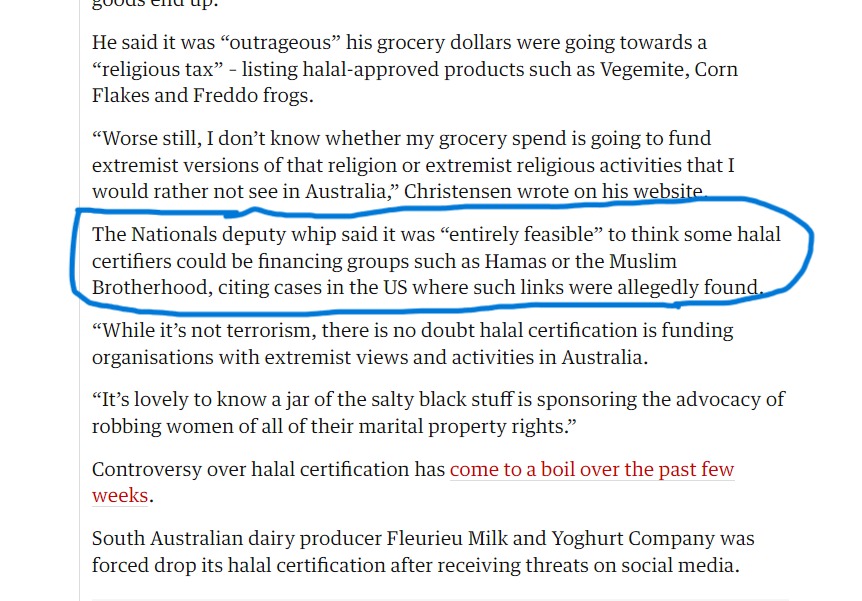 National Deputy Whip in Australia Said Halal certifiers could be financing groups such as Hamas and funding organizations with extremists views and activities .....  <a href="/narendrasurve2/">Narendra Surve 🕉 🚩(Hindu Rashtra Family)</a>

Boycotting Halal products this Diwali is must
#Halal_Free_Diwali