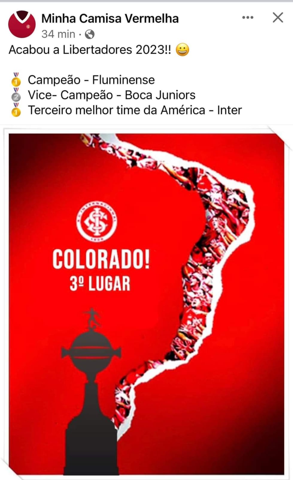 Minha Camisa Vermelha - Agora é oficial! 😂 Grêmio não tem Mundial