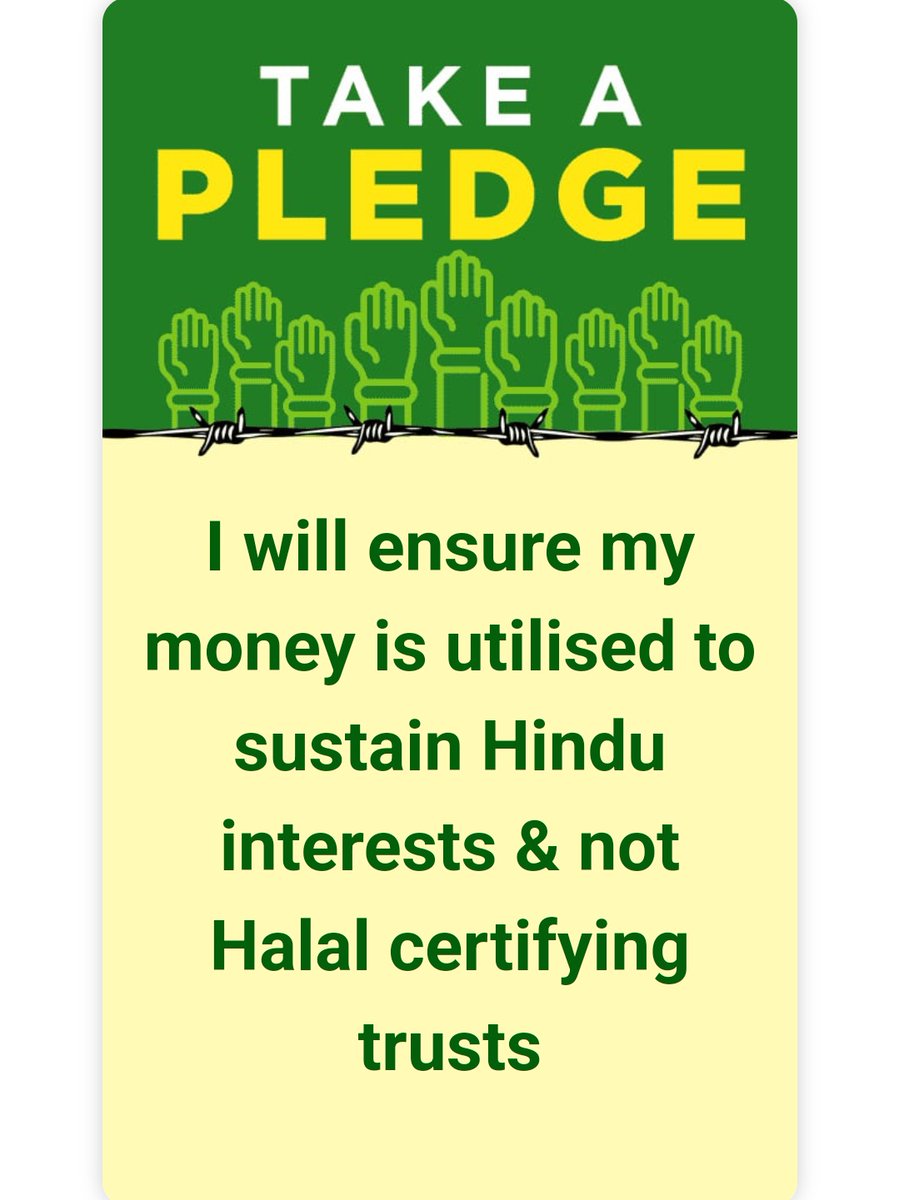 👉The HJS has a simple demand,that the Government should immediately stop this system of ‘Halal’ certification‼️

👉 This demand should now resonate with every Hindu❗✊✊

#Halal_Free_Diwali
<a href="/BattaKashmiri/">Kashmiri Hindu</a> 

हिंदुओं का त्योहार हिंदुओंसे व्यवहार
#HappyDiwali