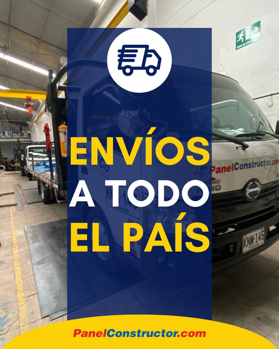 PANELCO_SA's tweet photo. "¡Llegamos a cada rincón del país! 📦 ¡No importa dónde estés, nosotros te hacemos llegar los materiales de construcción que necesitas! Haz tu pedido y déjanos encargarnos del resto. #EnvíosATodoElPaís #Comodidad #ComprasSinLímites #materialesdeconstruccion #acero #panelco https://t.co/pR19HdeO6d
