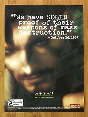 mgs3 had such a crazy advertising campaign. this poster is from 2004 !!!!!!!!