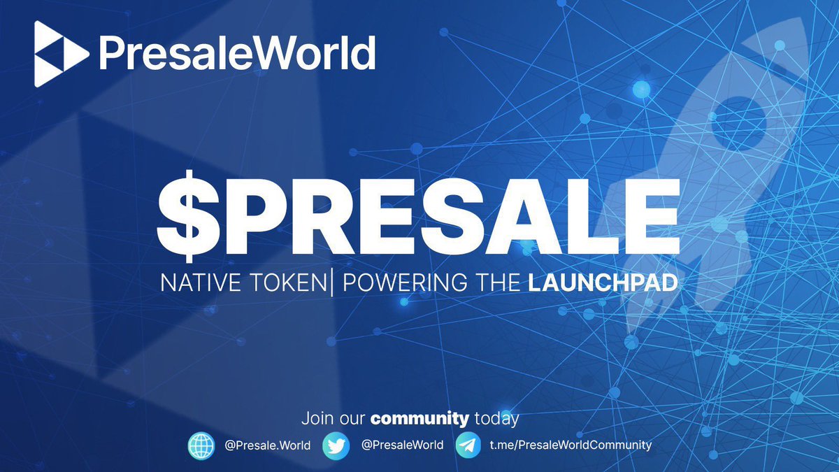 Want to delve into Presale.World?

Check out $PRESALE token, which powers the launchpad. Discounts on creating presales and early access when contributing with the token coming soon.

In the meantime, take advantage of 1% of the raises buying and burning $PRESALE