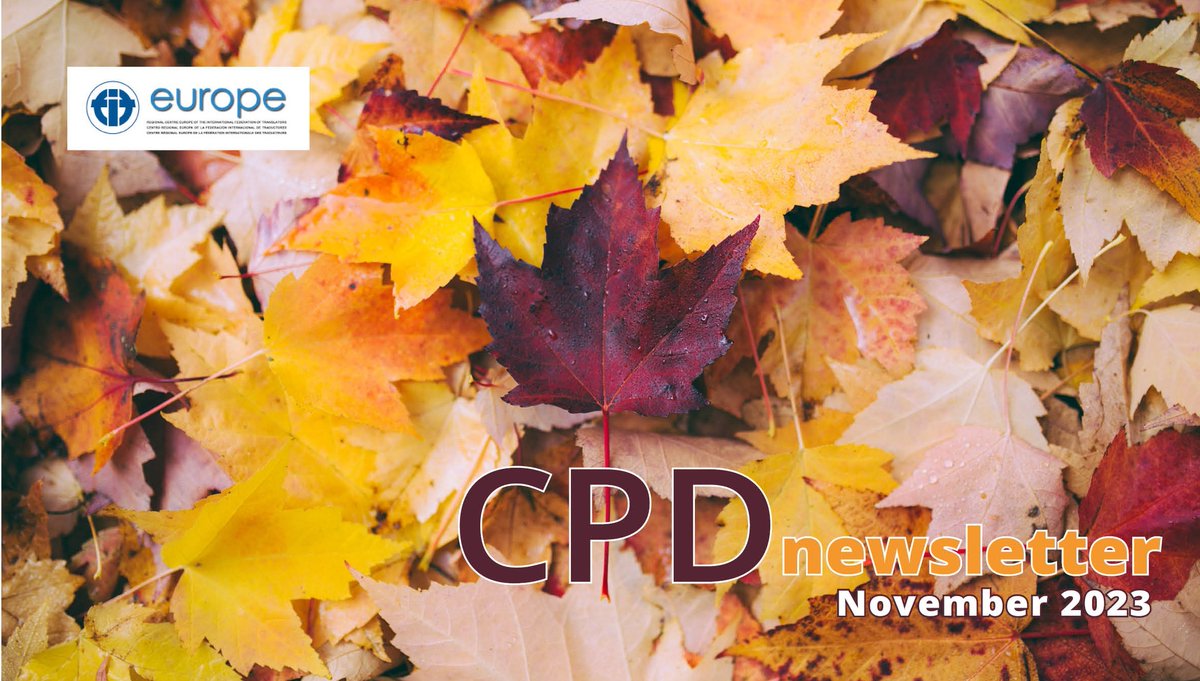 November is well underway and there are plenty of #CPD events on #translation 📖 and #interpretation 🎧 to choose from! Have a look at our shared calendar at the following link ➡️ bit.ly/3QKeDYM
