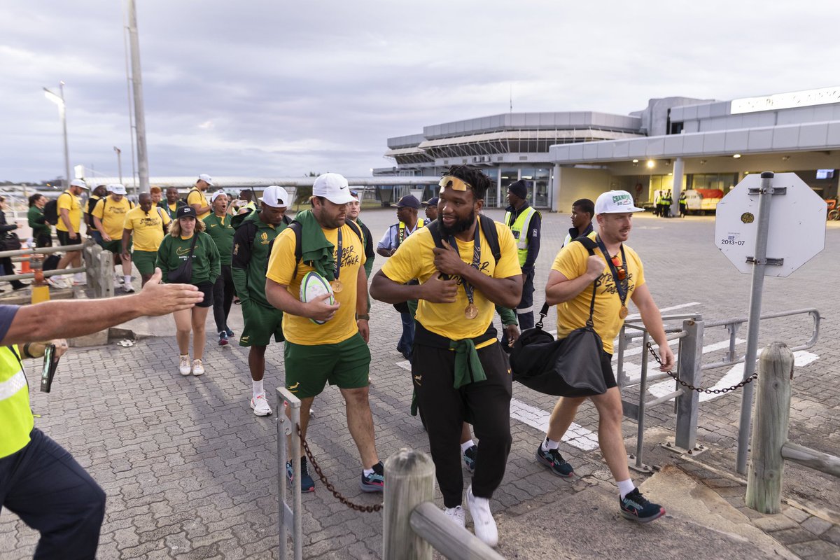 Wishing our champions a great day in East London 🙌 

BOKKE!!!! 

#springboks #rugbyworldcup2023 #flysafairza #Bokke