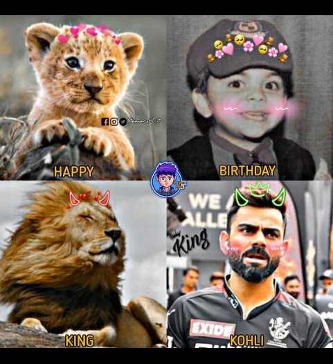 Happy birthday my sweet hero God of cricket GOAT king <a href="/imVkohli/">Virat Kohli</a> 😍👑🎉🎊🎁
