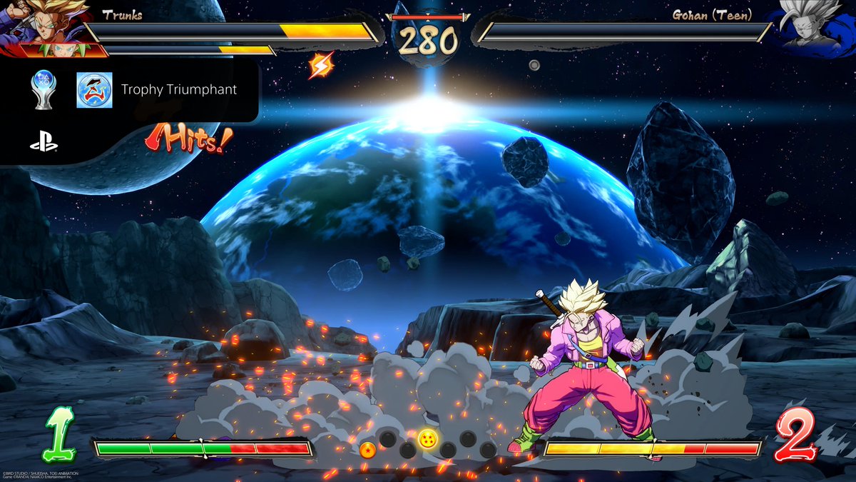 PlatnumBreaker's tweet photo. DRAGON BALL FighterZ
Trophy Triumphant (PLATINUM)
#PlayStationTrophy #PS5Share, #DRAGONBALLFighterZ Trophy clean up go brr. Literally took about 2hrs of grinding bcuz i already had 18 mil from when i played regularlylol. 👌 https://t.co/YbTz9CwiF6