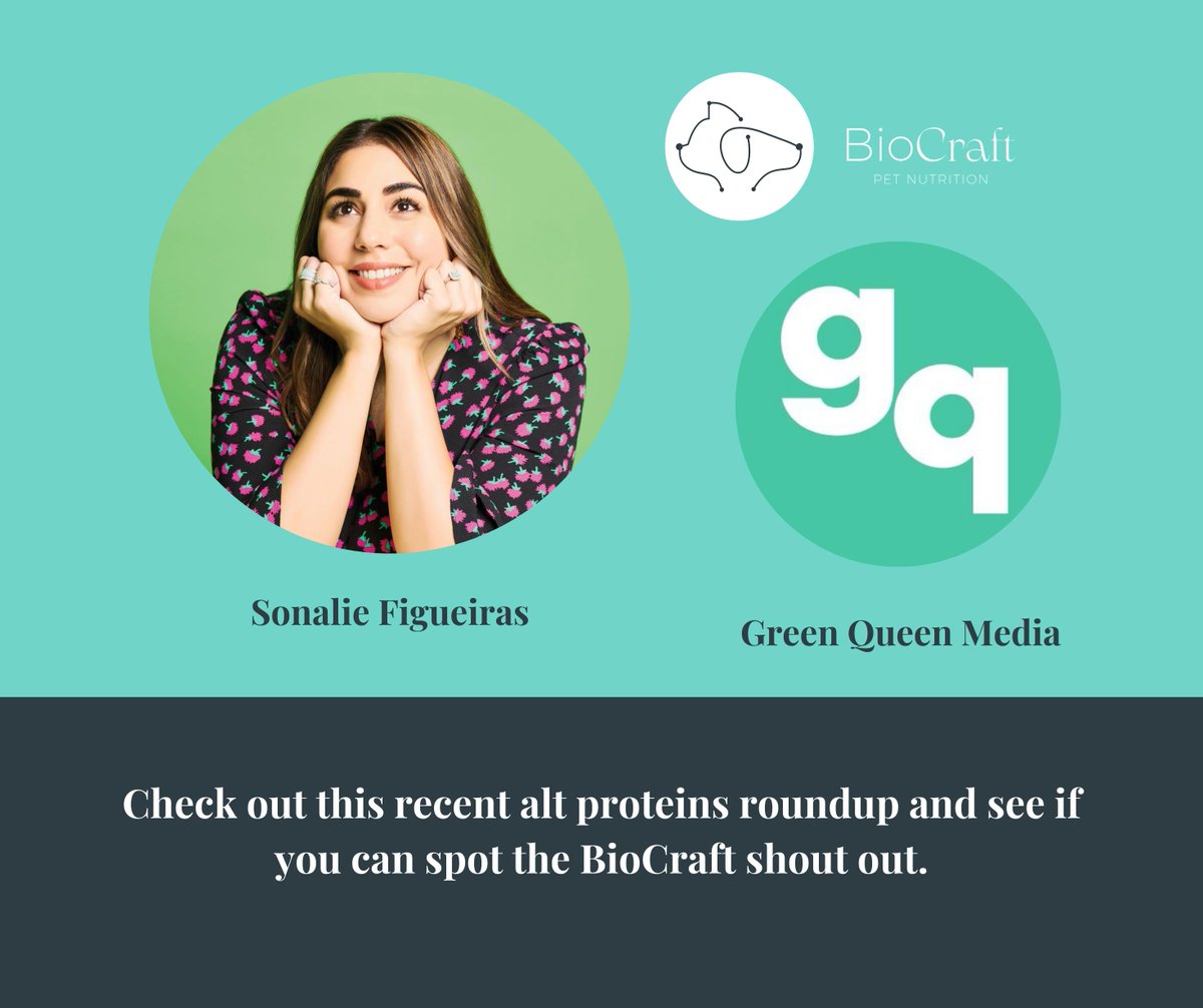 If you're interested in the future of food (both for people and pets), one of my very favourite sources of news and insights is Green Queen Media led by the incomparable Sonalie Figueiras.

Check out this recent alt proteins roundup 📣

shorturl.at/kx039

#futurefood