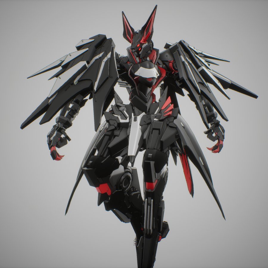 applenashi1002's tweet image. ハロウィンMASS🎃
名前：”アルカード” 完成しました🎊
追加装甲は遠距離、飛翔モードは近距離攻撃イメージ
武器も他の方の作品を参考にしつつイメージにぴったりなものができました☺
＃MASSBuilder ＃マスビルダー