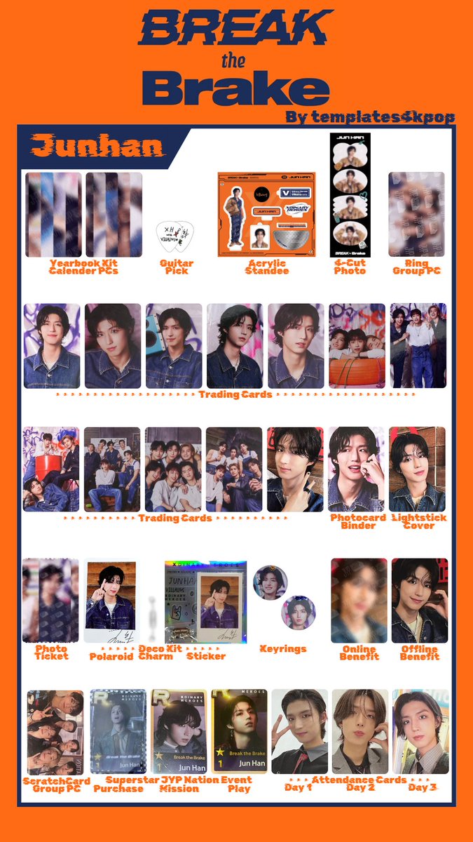 Xdinary Heroes Break the Brake in Seoul Merch & POB Photocard pc