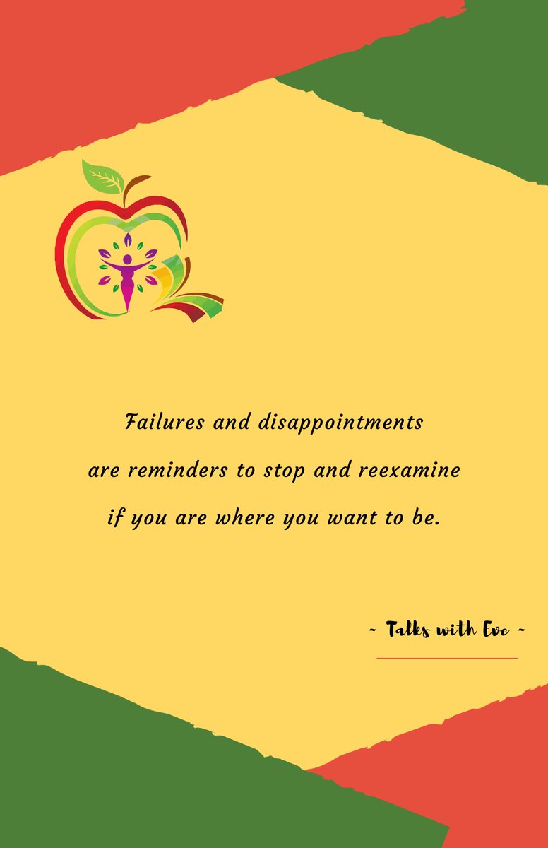 Never be dismayed or paralyzed by failures and disappointments. Mentally step back and explore each occurrence. Instead of being defeated, grow from every situation #opportunitiesforgrowth #learnfromeverything #savorsunday #talkssee #talkswitheve