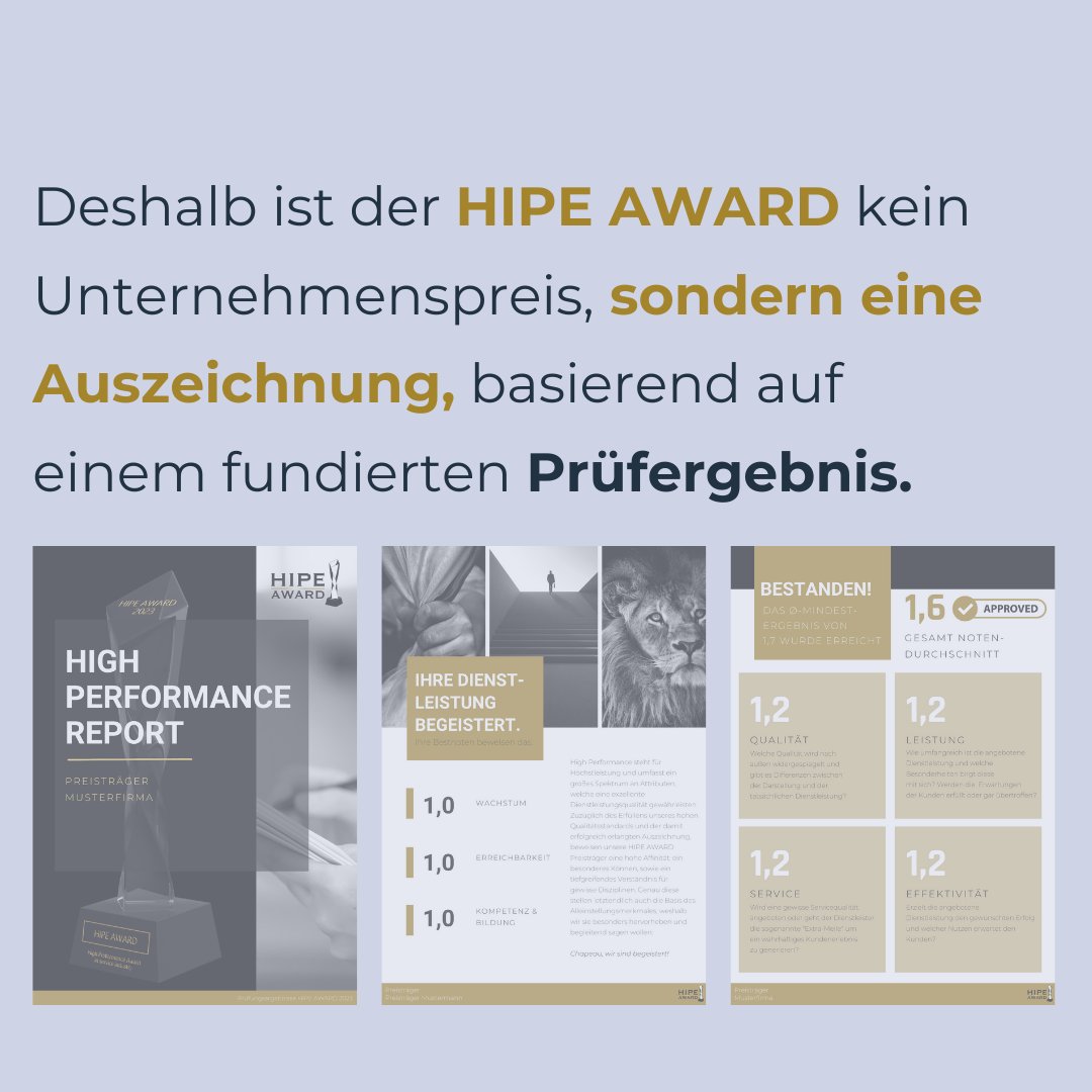 Braucht die Menschheit einen weiteren Unternehmenspreis?

Die Antwort lautet ganz klar: Nein.

HIPE UPDATE - wir räumen auf, mit den Gerüchten, die um den HIPE AWARD schwirren ➡️ hipeupdate.com