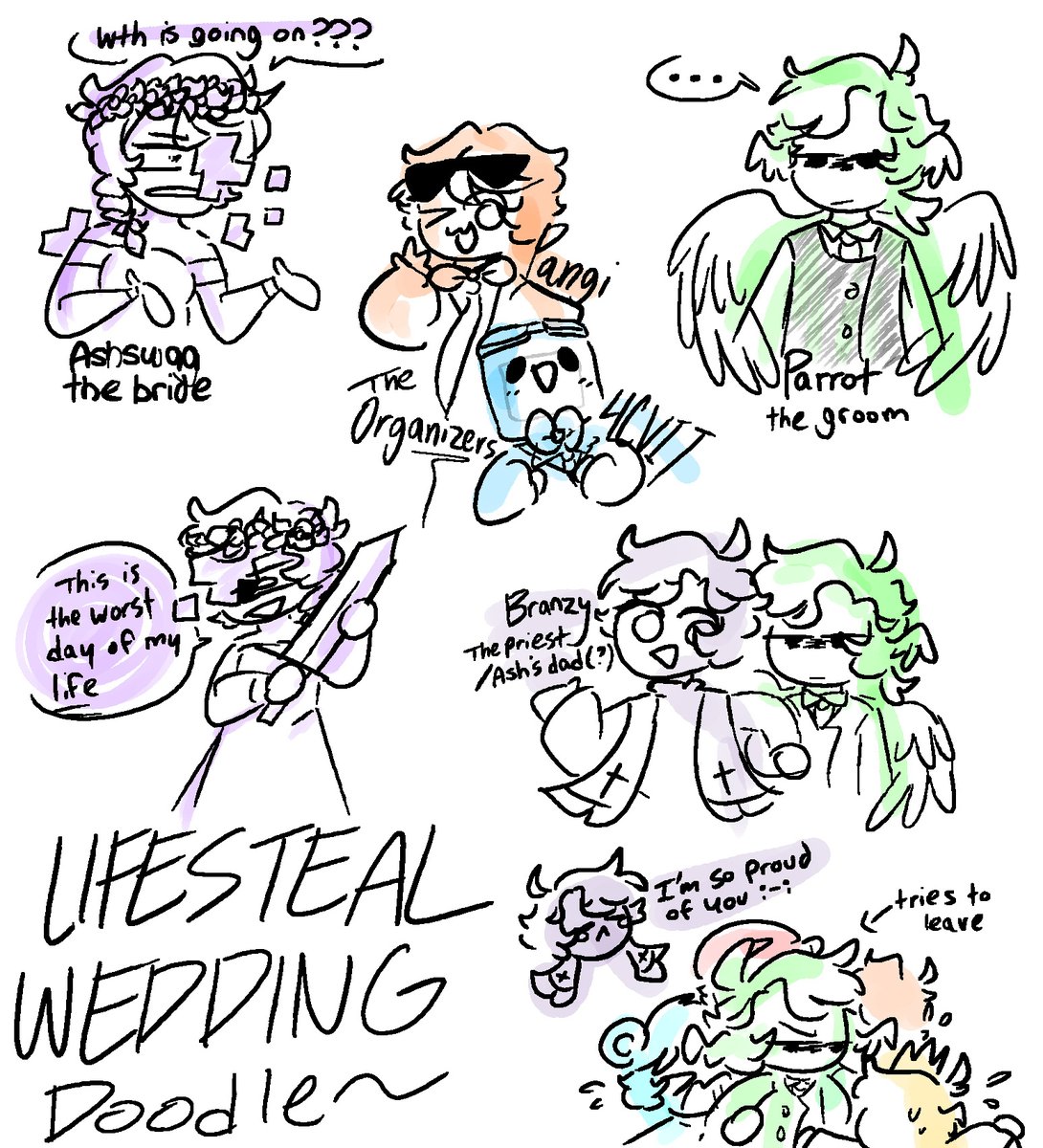 summerlingz's tweet photo. "what is up my slimes welcome to the 1st official lifesteal wedding" - Branzy
#lifestealwedding #lifestealfanart #lifestealsmp https://t.co/w0AlMcs8E6