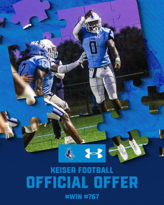 After a great visit and conversation with <a href="/CoachJLord1/">Jalani Lord</a> I’m beyond blessed to receive my 4th offer to <a href="/KeiserFootball/">Keiser Football</a> !!
<a href="/Coach_Allen5/">Coach Allen Ed.S</a> <a href="/CoachUlsh/">Coach Ulsh (5 Hearts 1 Beat)</a> <a href="/_CoachLawson/">Coach D. Lawson M.Ed</a> <a href="/RecruitGeorgia/">Recruit Georgia</a>