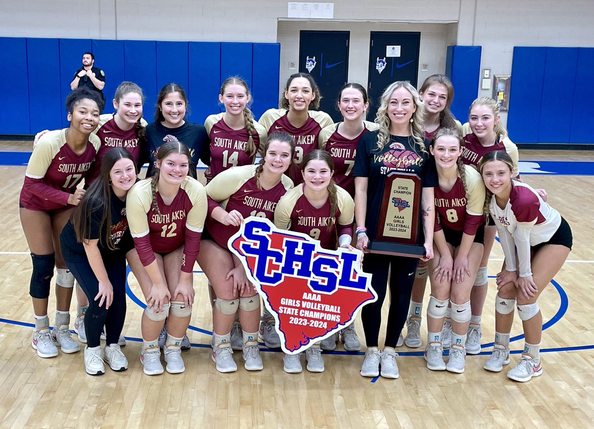 SouthAiken's tweet photo. Congratulations to our varsity volleyball team on winning the AAAA State Volleyball Championship! https://t.co/67LJhvJScD