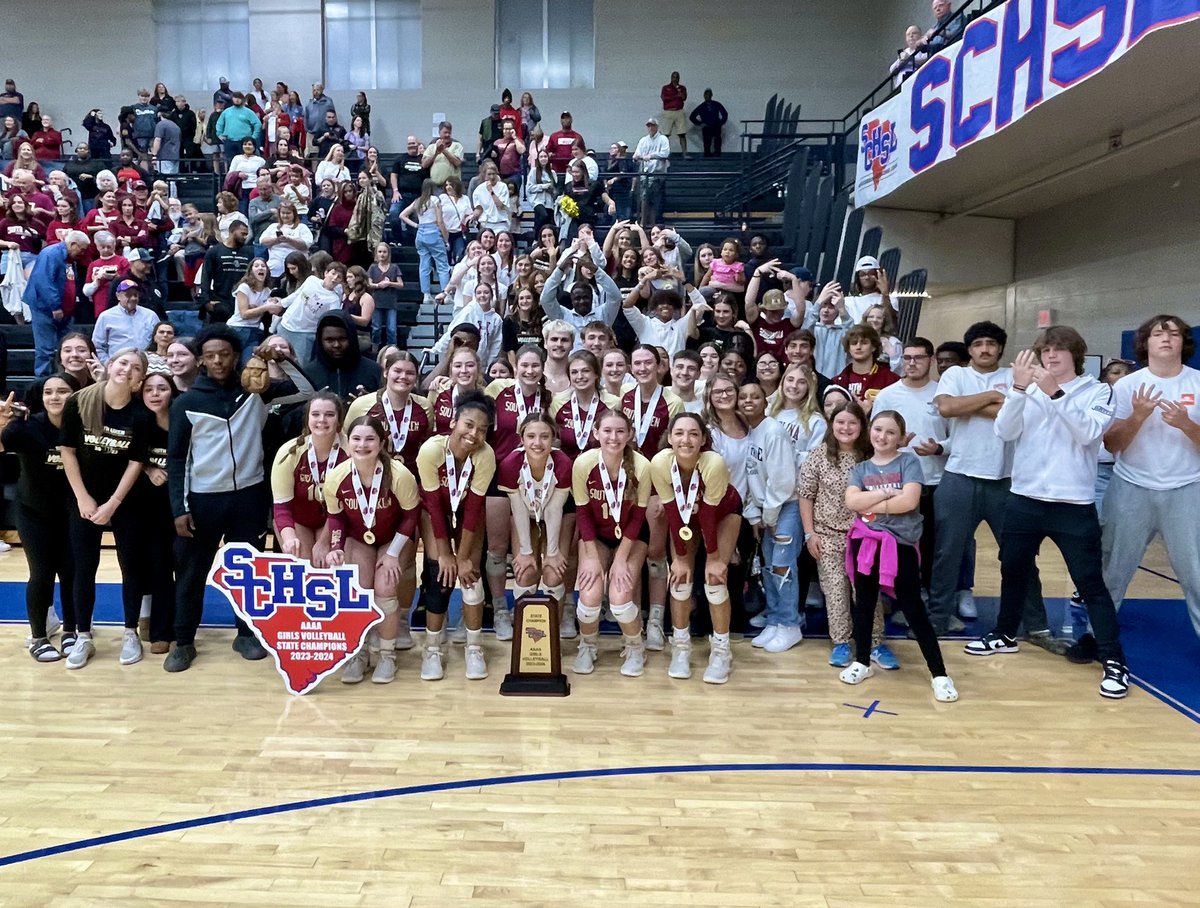 SouthAiken's tweet photo. Congratulations to our varsity volleyball team on winning the AAAA State Volleyball Championship! https://t.co/67LJhvJScD