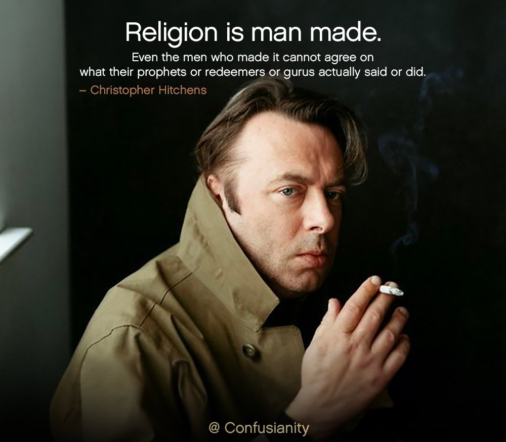 Hitch. #confusianity #atheistmemes #atheism #atheist #atheismftw #agnostic #agnosticism #agnosticatheist #atheistcommunity #noreligion #exchristian #formerchristian #religionfree #freedomfromreligion #goodwithoutgod #religionmemes #organizedreligion #religion #yeahprettymuch