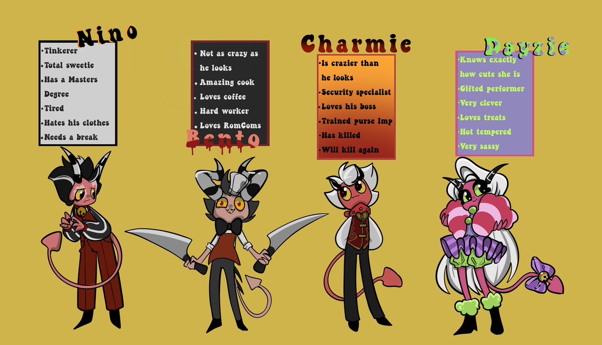//I’m absolutely in love with these little cuties!! I’m trying out something new, let me know if you guys love them and I’ll make more! DM to claim 💖//
#adoptables #adoptable #HelluvaBossOC #HelluvaBoss #helluvabossB #HazbinHotelOC