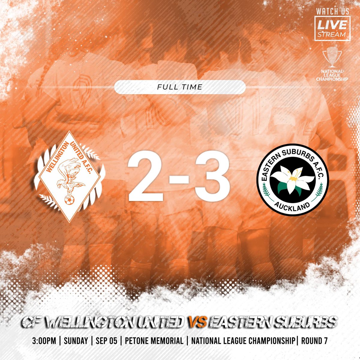 Full Time | 🔶🔷

@_capfootball 
@newzealandfootball 

#wellingtonunited
#nznationalleague