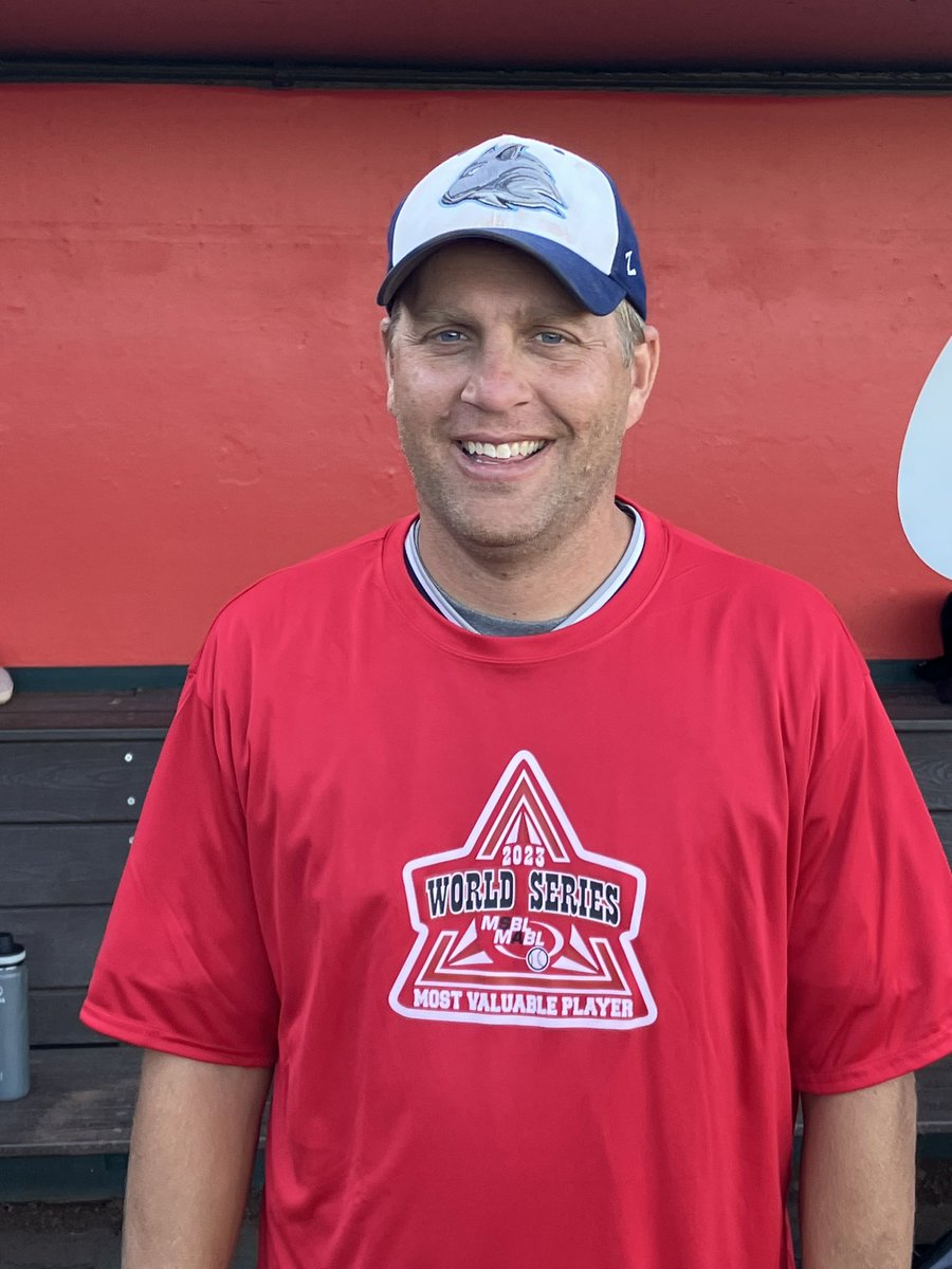 MinnokaGrays's tweet photo. A week ago today, Dan Skog was voted the 2023 MSBL 35+ World Series Tournament MVP 🏆

In ten games Skog batted .462 w/ 18 hits, 11 RBIs, 15 Runs. He also was 1-0 w/ 3.68 ERA. But most important when a big play was needed in the field (seven double plays) Skog made it happen. ❤️ https://t.co/xoY4JWLzbr