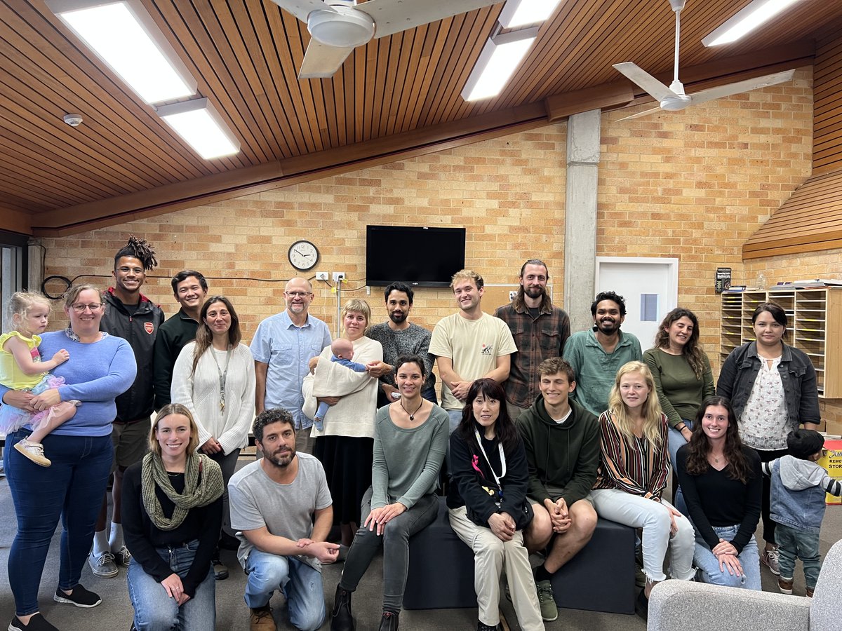 biogeochemSCU's tweet image. Group get together to celebrate Judith&apos;s DECRA and meet her new baby Maya