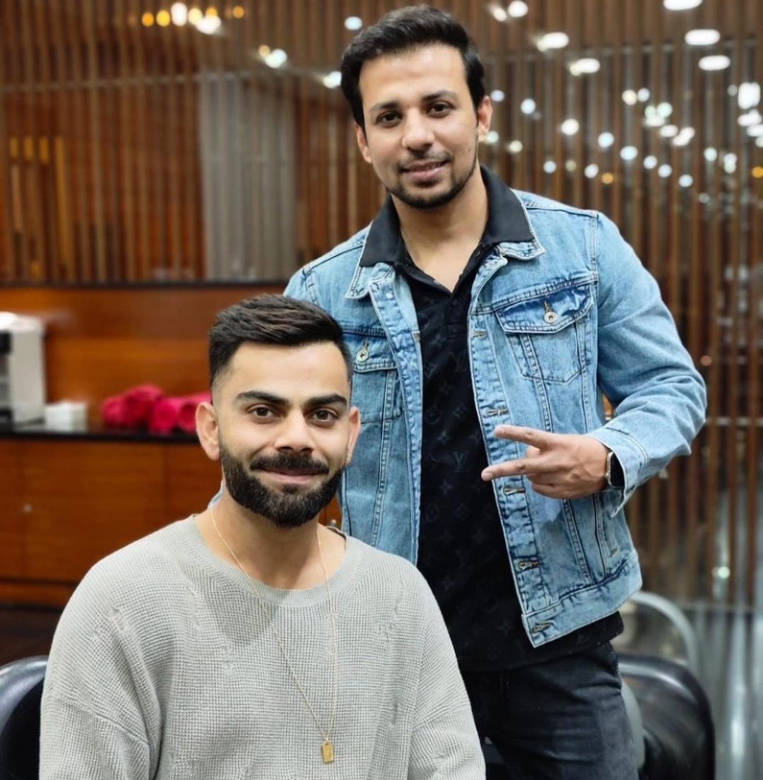 Silvio Al Kassab - @virat.kohli 🔥 captain virat good luck #india #indian  #cricket #gentlemanstyle #silvio_gents_salon #selfie #haircut  #hairextensions #fade #silvio_dxb #uae #hairstyle #abodhabi #ajman #sharja # hair #سيلفيو_صالون #beard #haircolor ...