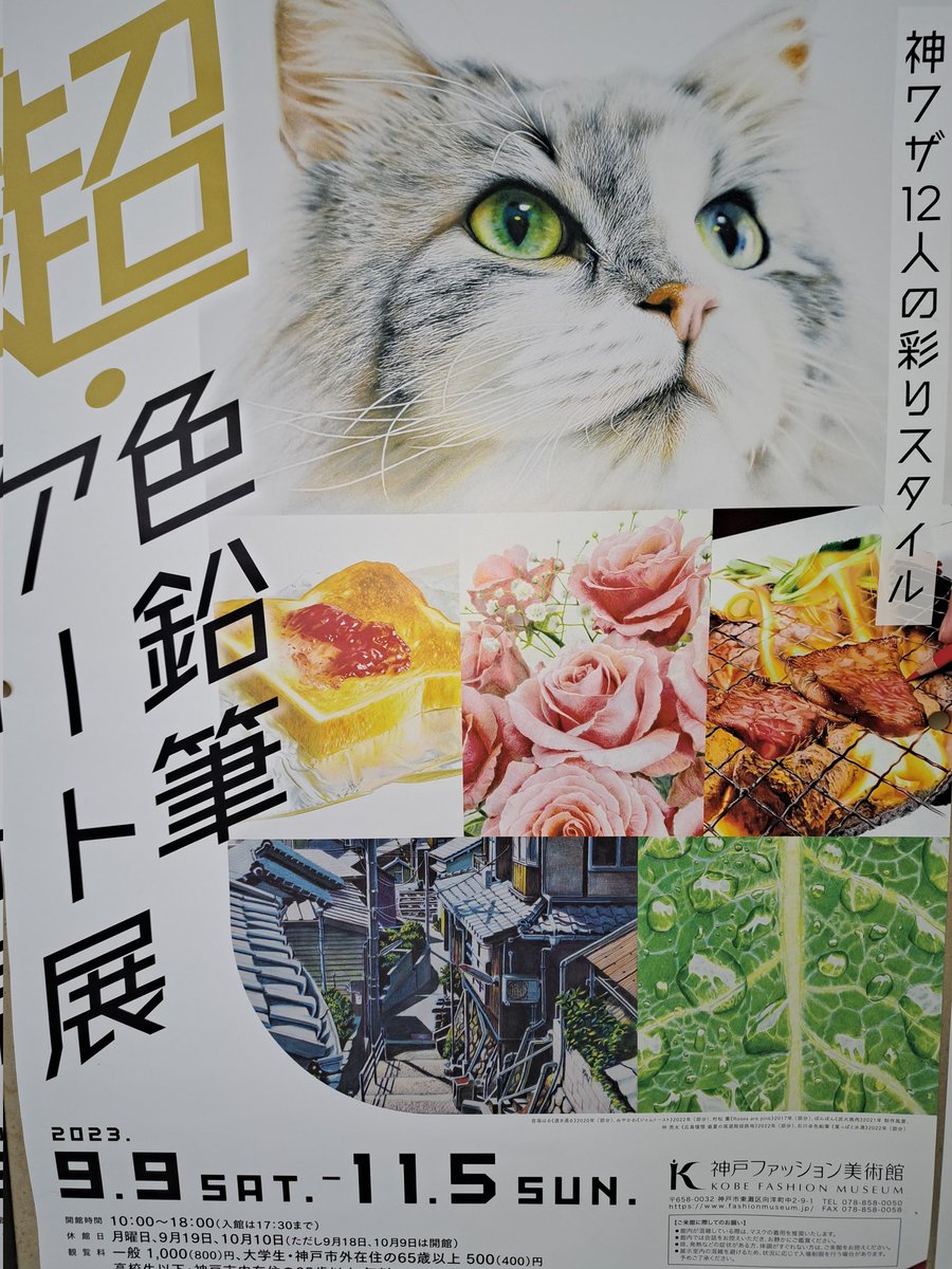 TARAKO1978's tweet photo. 神戸ファッション美術館で色鉛筆アート展にきた。
色鉛筆とは思えないさくひんばかりです https://t.co/5EMLCNWsDK
