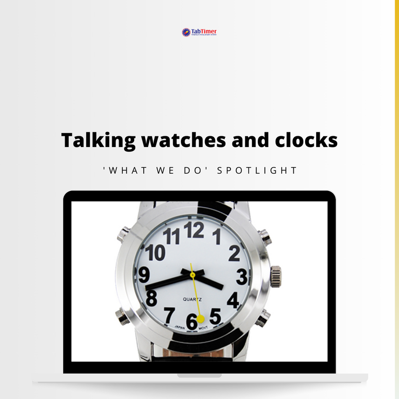 TabTimer's tweet image. Experience the power of auditory cues with our Talking watches and clocks from TabTimer! ⏰

Perfect for individuals with vision impairments, these devices ensure you never lose track of time. 

#TabTimer #AssistiveTech #Independence #SelfCare #VisionImpairment