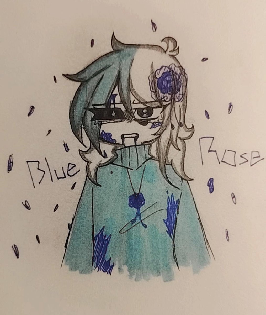 Mrm_HTF_'s tweet photo. Blue Rose #rose #blue #art https://t.co/OcxvdLOWCh