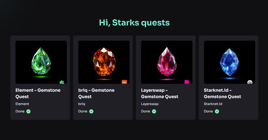 Powder3108's tweet photo. 📢 Starknet is here for a long run 😉

Let's look at some quests to interact with starknet by @starknet_quest 
🎯 🪂✨😉

 ☑️5 NFTs
 ☑️6 Contracts
 ☑️7 Transactions 

☑️ Complete Starks Quests &amp; Claim NFT Rewards 
🔗 https://t.co/es84xK5ige 

��️ &amp; 🔁

1/5 🧵 https://t.co/y8CDMTaUH5