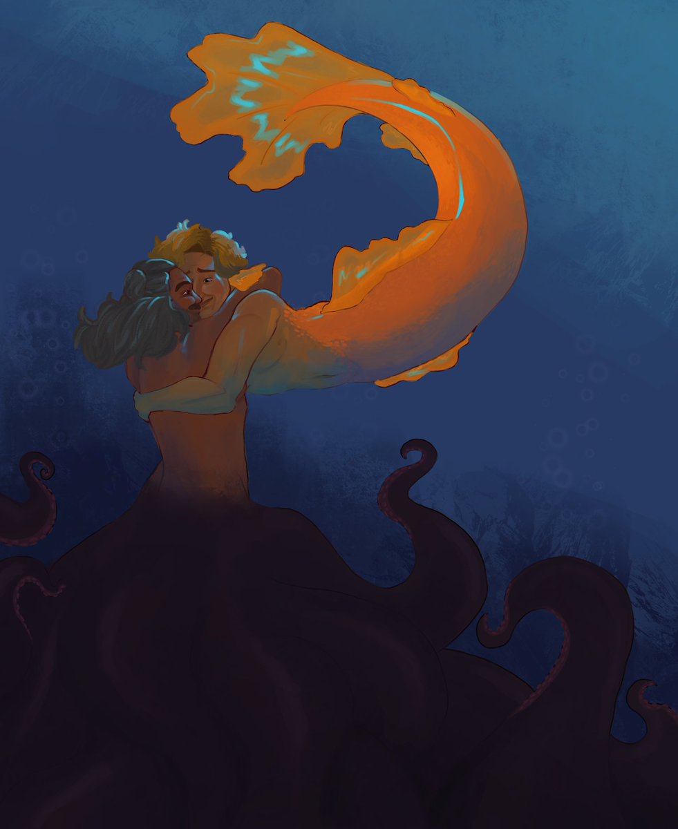 A kraken and a fish..An unlikely pair
#OFMDfanart #ofmds2