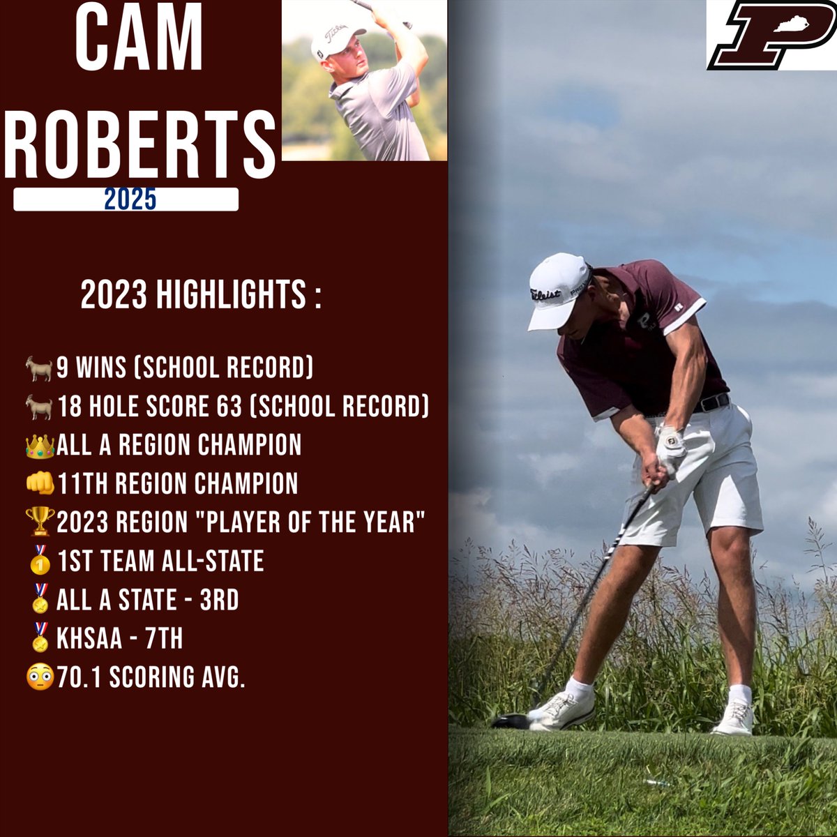 PikevilleHSGolf's tweet photo. 🏆 Alert!! Congrats @camerongolf11 on Region "Player of the Year" https://t.co/krR8BEUHkG