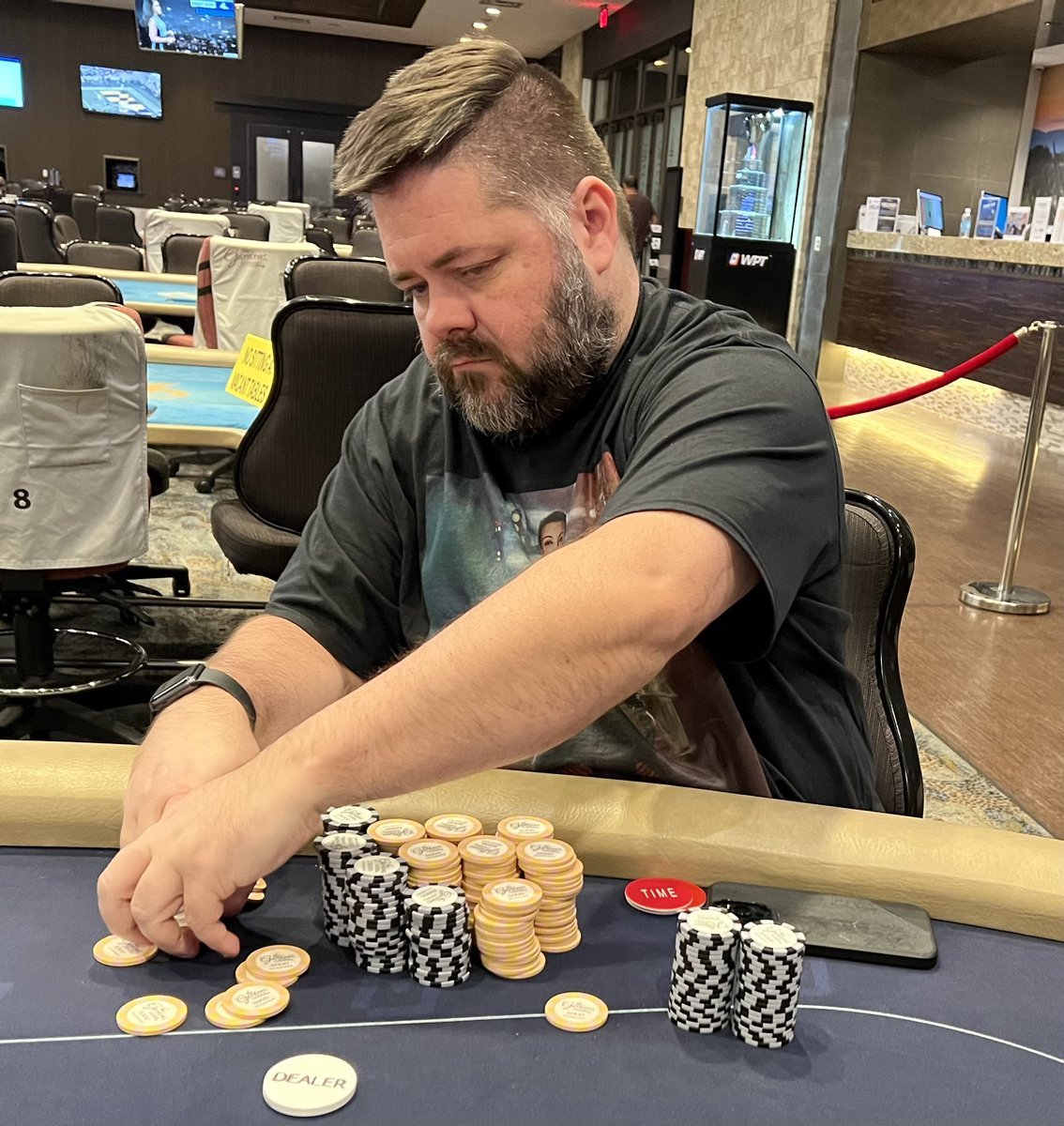 cavincasino's tweet photo. The #SaturdayStandard at @gardenscasino ended with a 3-way chop &amp; @ClubWPT Stream Teamer was the chip leader, taking home over $9,700💰💪🎉 💥 Congrats to Mark AKA: Daisho #StreamTeamStrong #LTO  😉 https://t.co/ohOvWc3rAG