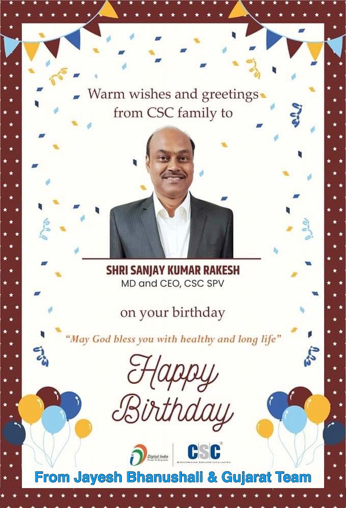 Wishing you a very happy Birthday Sir and Prosperous Years Ahead