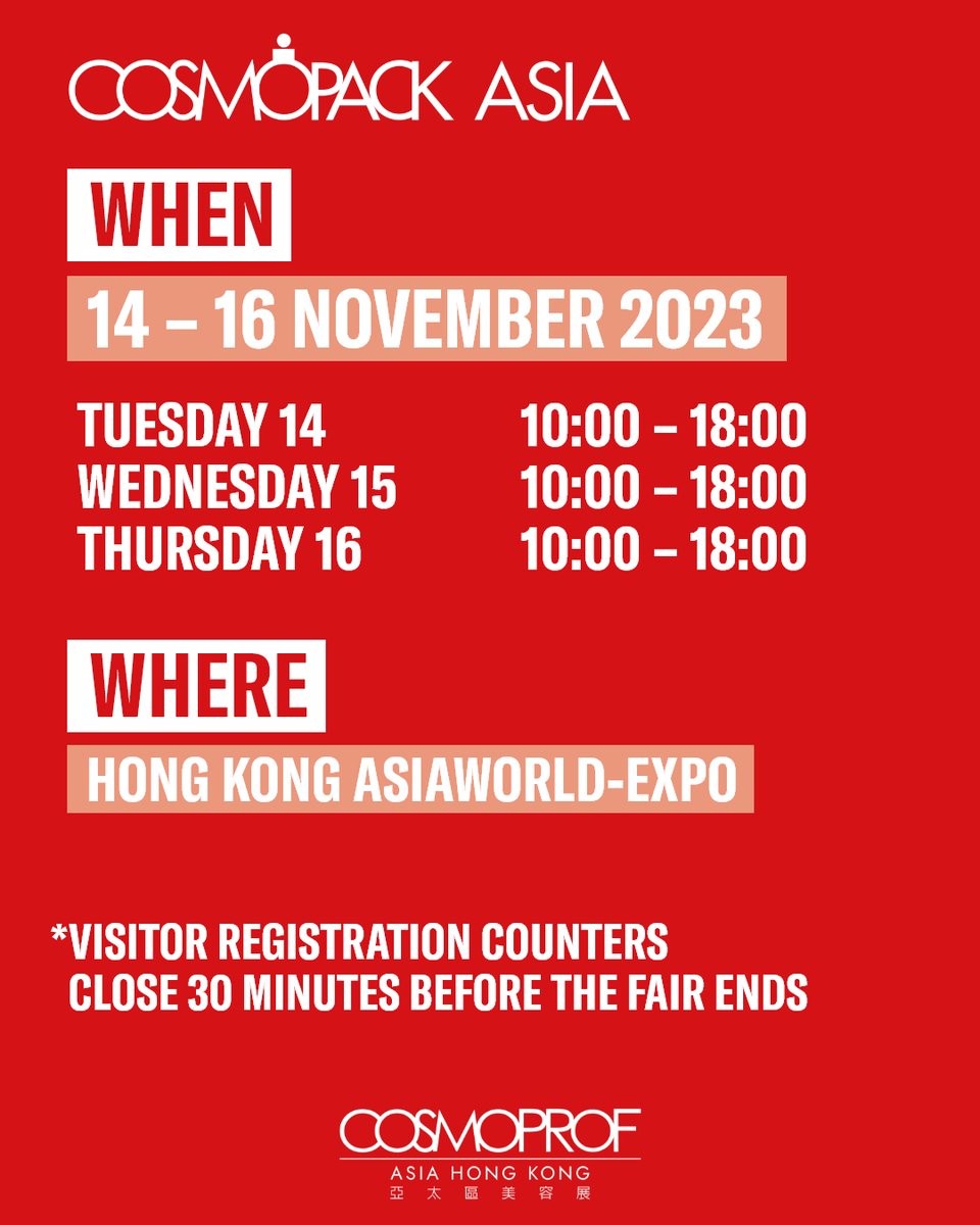 Cosmoprof Asia tweet media