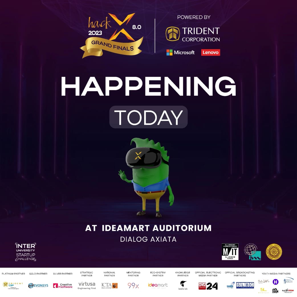 SLWebCast's tweet photo. The Grand Finals of hackX 2023 is Happening Today!
The top 15 teams will strive with their groundbreaking ideas for sustainable tech-based solutions to become the ultimate champion of hackX 8.0.
Extending best wishes to the finalists!
#hackX2023 #SLWebCast #uok_im_mit_imssa https://t.co/biyukOV9Nd