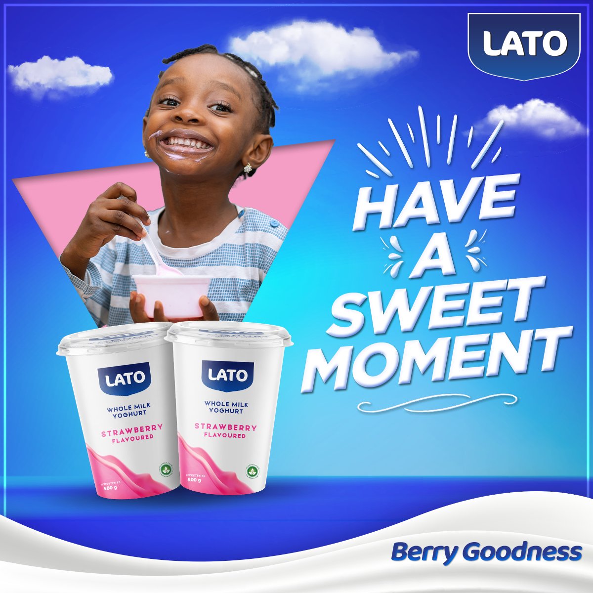 LatoMilk's tweet photo. Indulge in the sweet delight of Lato Strawberry Yoghurt! A burst of luscious sweetness in every spoonful. Satisfy your cravings with the creamy goodness of Lato. 🍓🥄
#SweetStrawberryYoghurt #LatoDelight
#LatoYoghurt #BerryGoodness #TasteofTogetherness https://t.co/65Ir5OI887